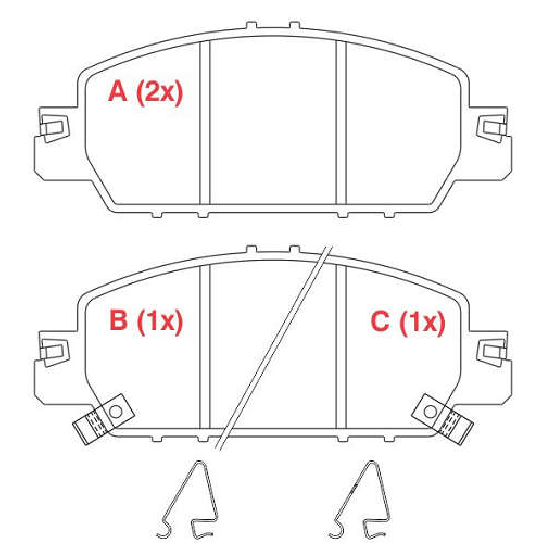 Pastilha de Freio Dianteira para Honda Civic - Willtec - PW266