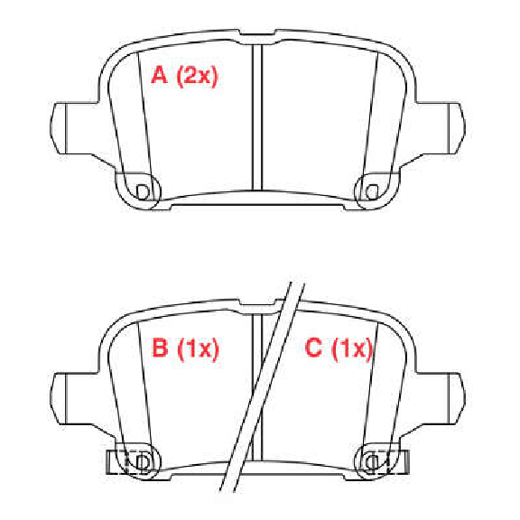 Pastilha de Freio Traseira para Chevrolet Cruze e Equinox - Willtec - PW271