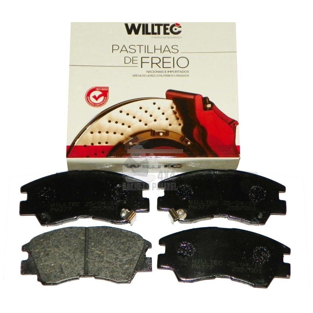 Pastilha de Freio Dianteira para Mitsubishi L200 e L300 - Willtec - PW377
