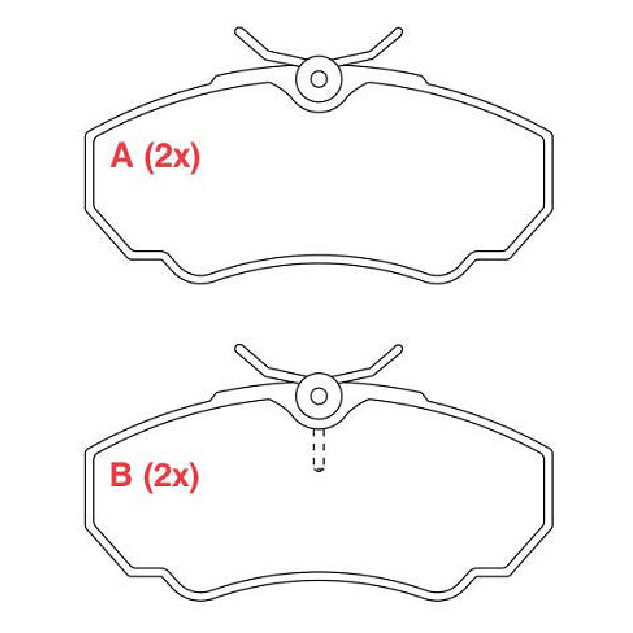 Pastilha de Freio Dianteira para Citroen Jumper e Fiat Ducato - Willtec - PW423