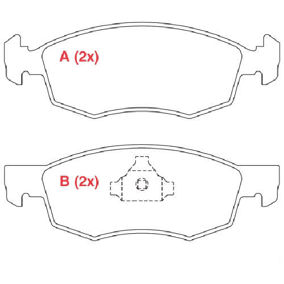 Pastilha de Freio Dianteira para Fiat Doblo - Willtec - PW517