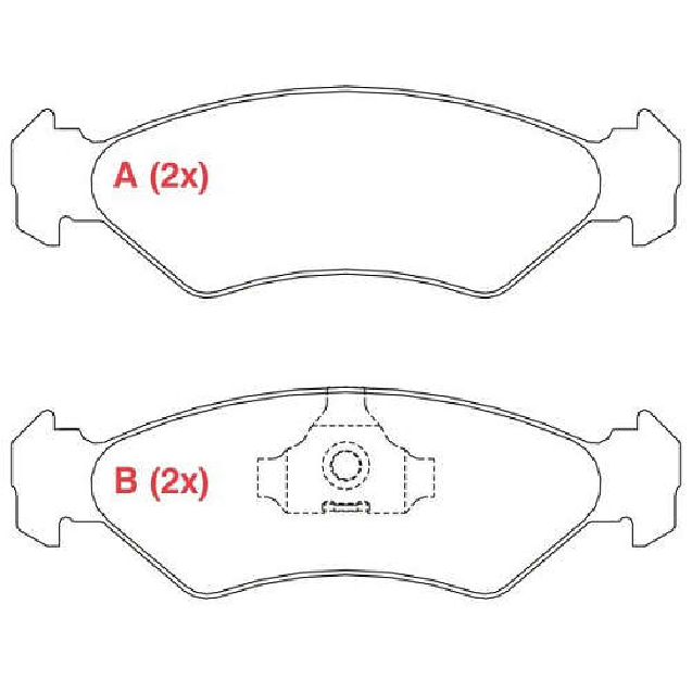Pastilha de Freio Dianteira para Ford Fiesta e Ka - Willtec - PW55