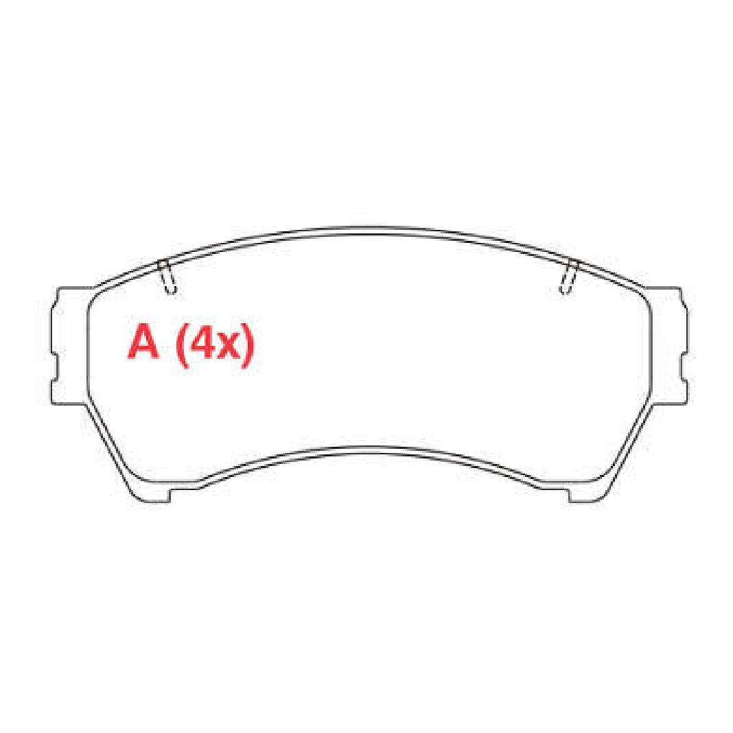 Pastilha de Freio Dianteira para Ford Fusion - Willtec - PW628