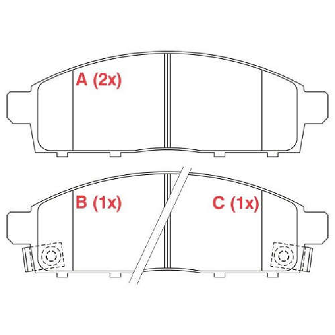Pastilha de Freio Dianteira para Mitsubishi L200 e Pajero Dakar - Willtec - PW696P