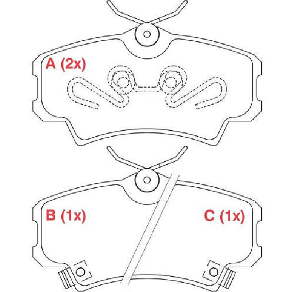 Pastilha de Freio Dianteira para Honda Civic - Willtec - PW71
