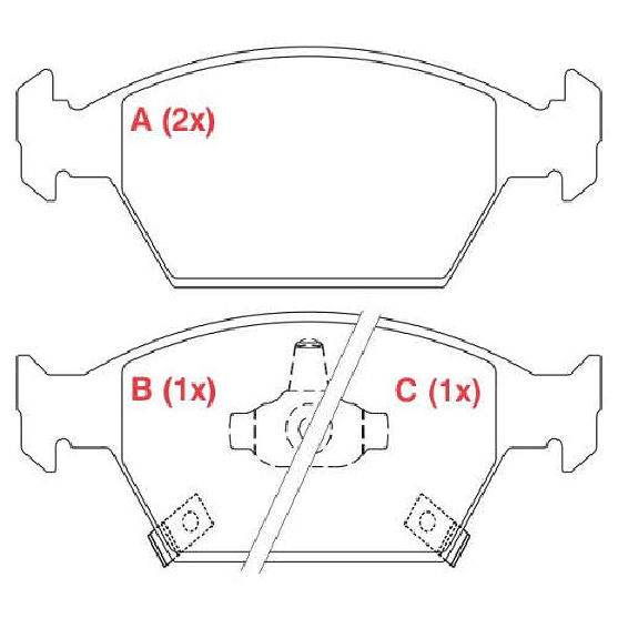 Pastilha de Freio Dianteira para Honda City e FIT - Willtec - PW745
