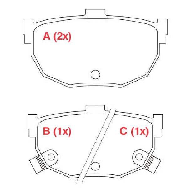 Jogo Pastilha de Freio Traseira - WILLTEC - PW801