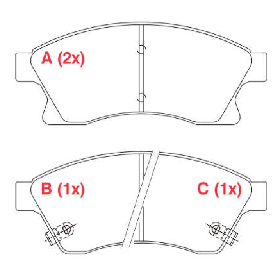 Pastilha de Freio Dianteira para Chevrolet Cruze e Cruze Sport6 - Willtec - PW886