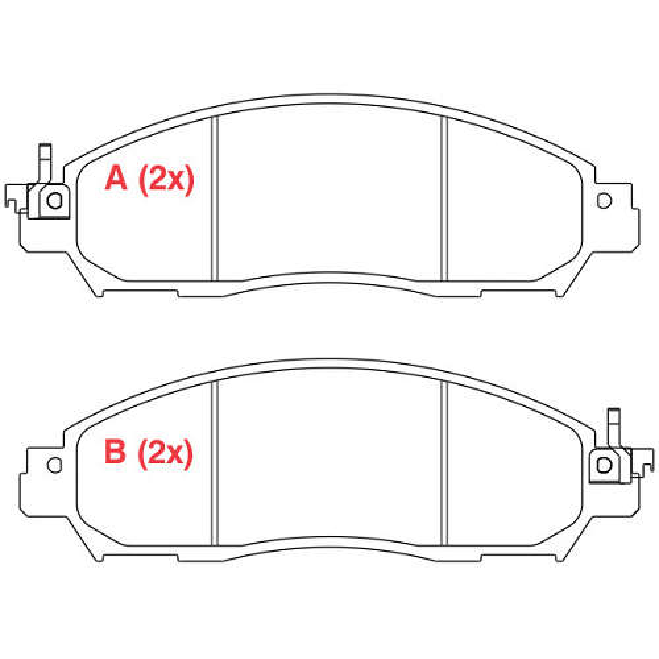 Pastilha de Freio Dianteira para Nissan Frontier - Willtec - PW973