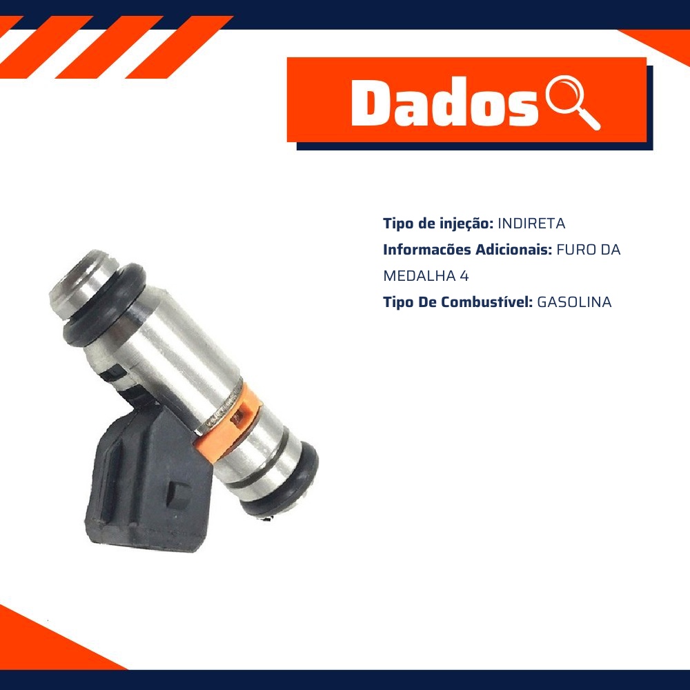 Bico Injetor Gasolina para Ford Ecosport e Fiesta - Rainha das Sete - STKM127