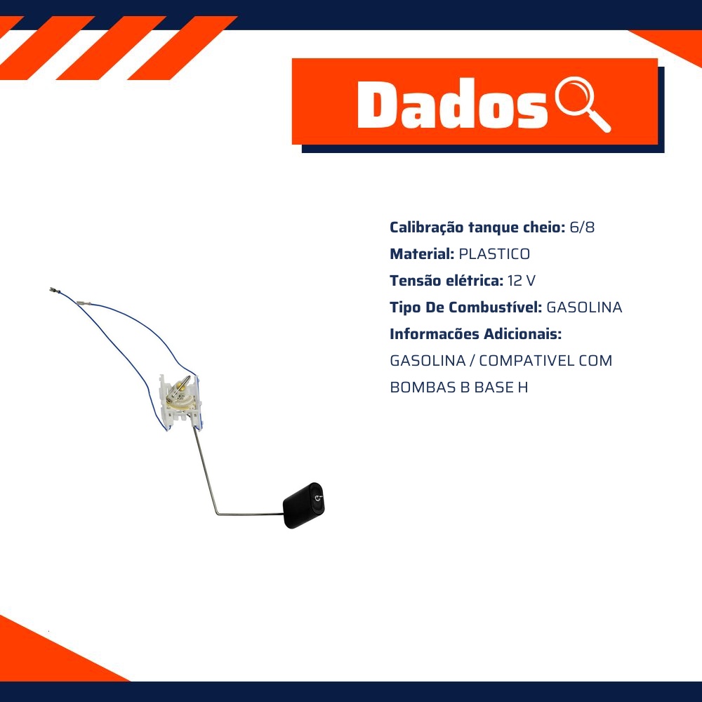 Sensor de Nível de Combustível Gasolina para Fiat Marea - TSA - T-010204