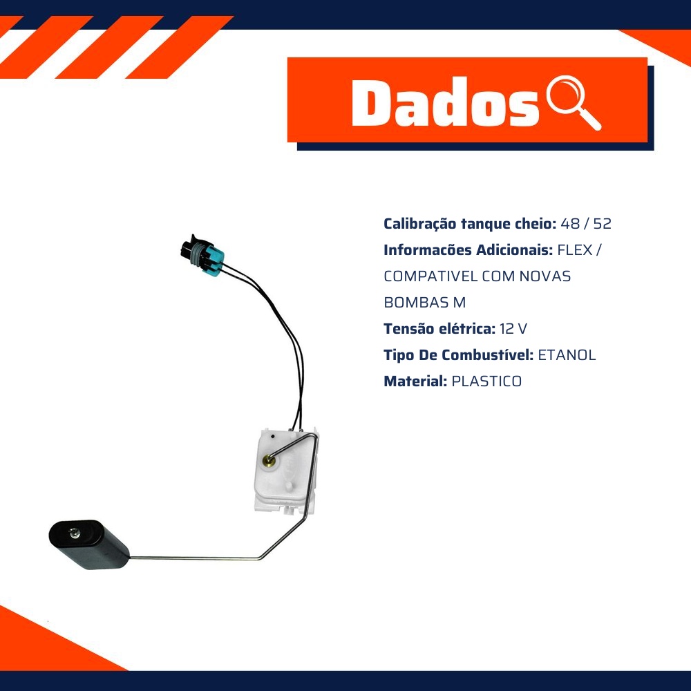 Sensor de Nível de Combustível Flex - TSA - T-010212