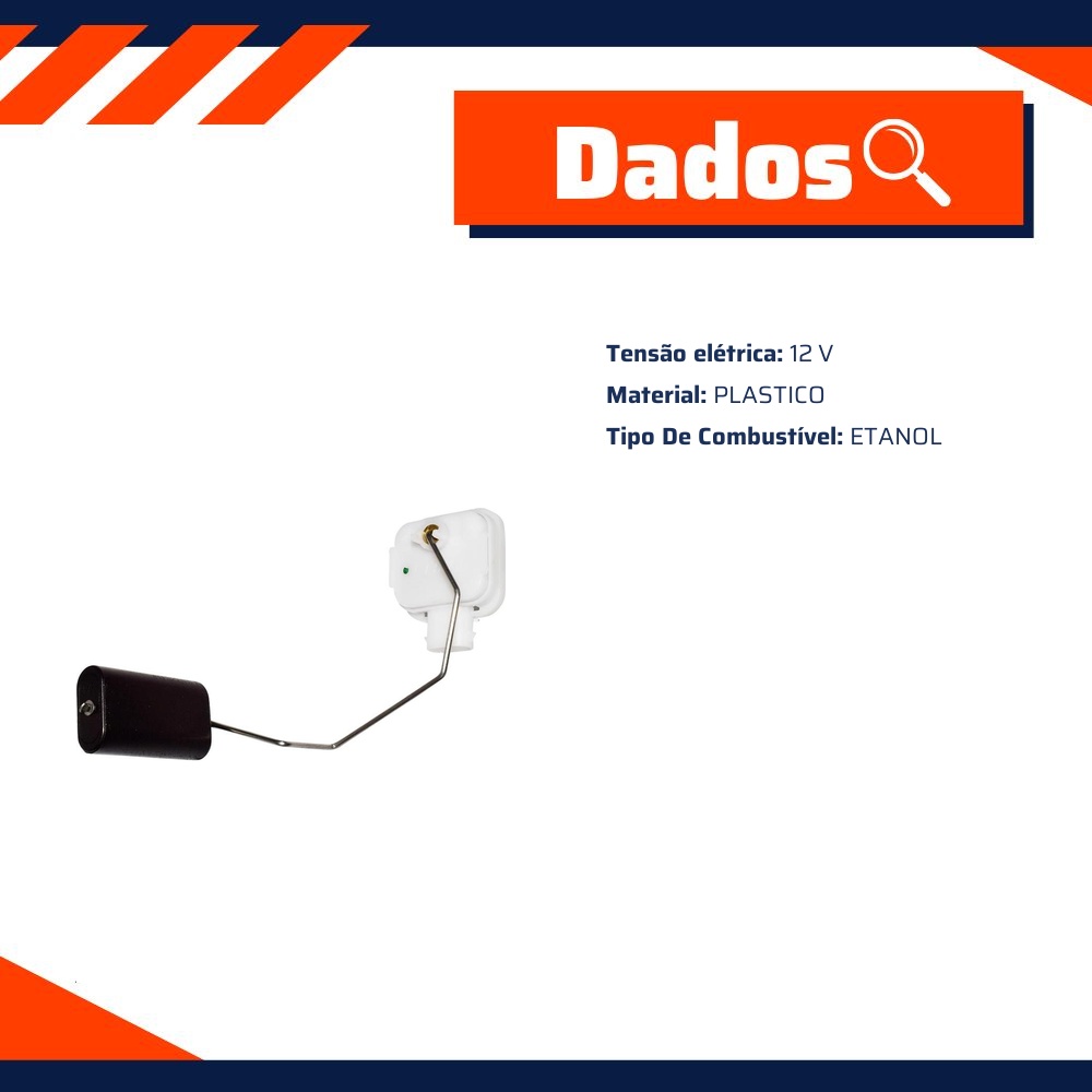 Sensor de Nível de Combustível Etanol para Chevrolet Spin - TSA - T-010226