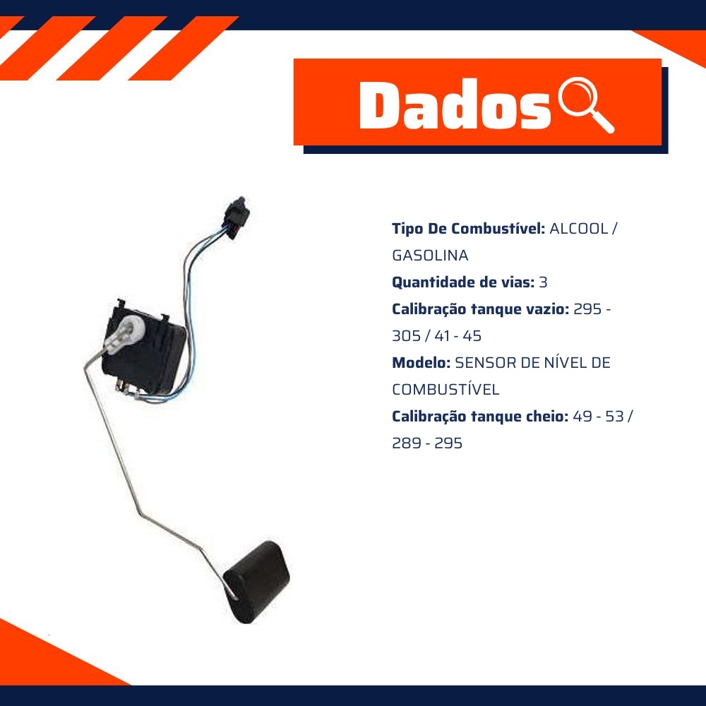 Sensor de Nível de Combustível Gasolina - TSA - T-010276
