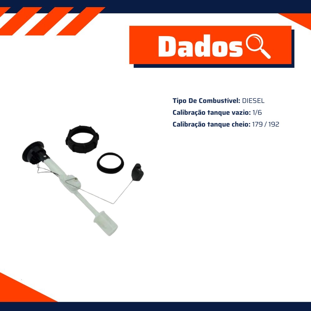 Sensor de Nível de Combustível Gasolina - TSA - T-070002