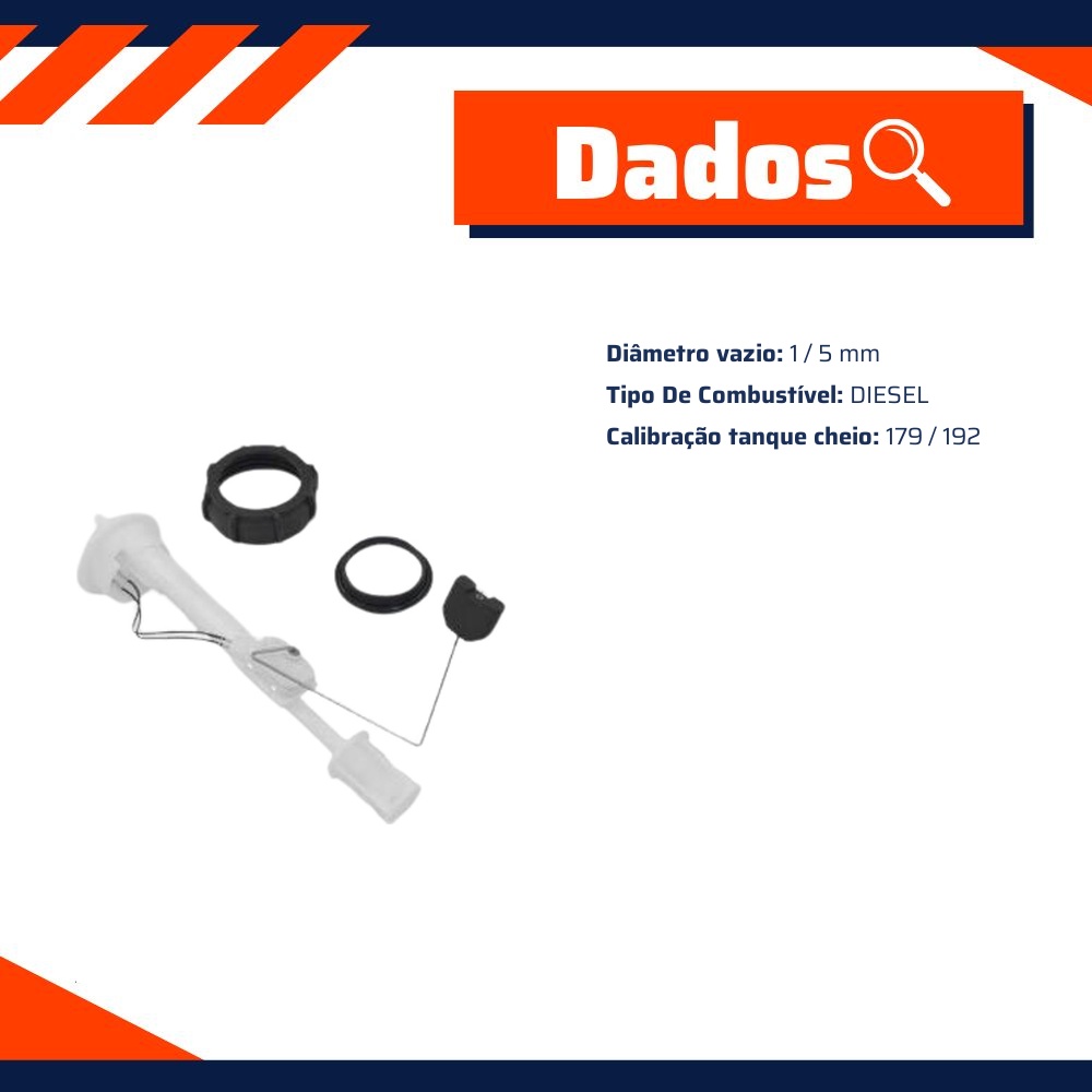 Sensor de Nível de Combustível Gasolina - TSA - T-070005