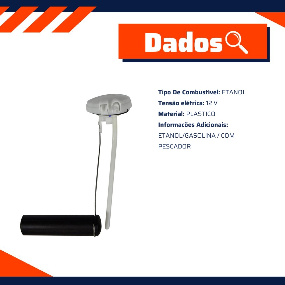 Sensor de Nível de Combustível Etanol para Volkswagen Fusca - TSA - T-090002
