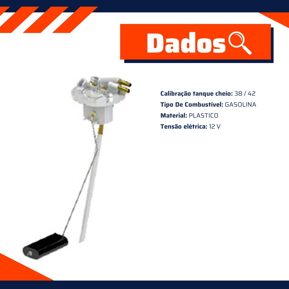 Sensor de Nível de Combustível Gasolina - TSA - T-090003