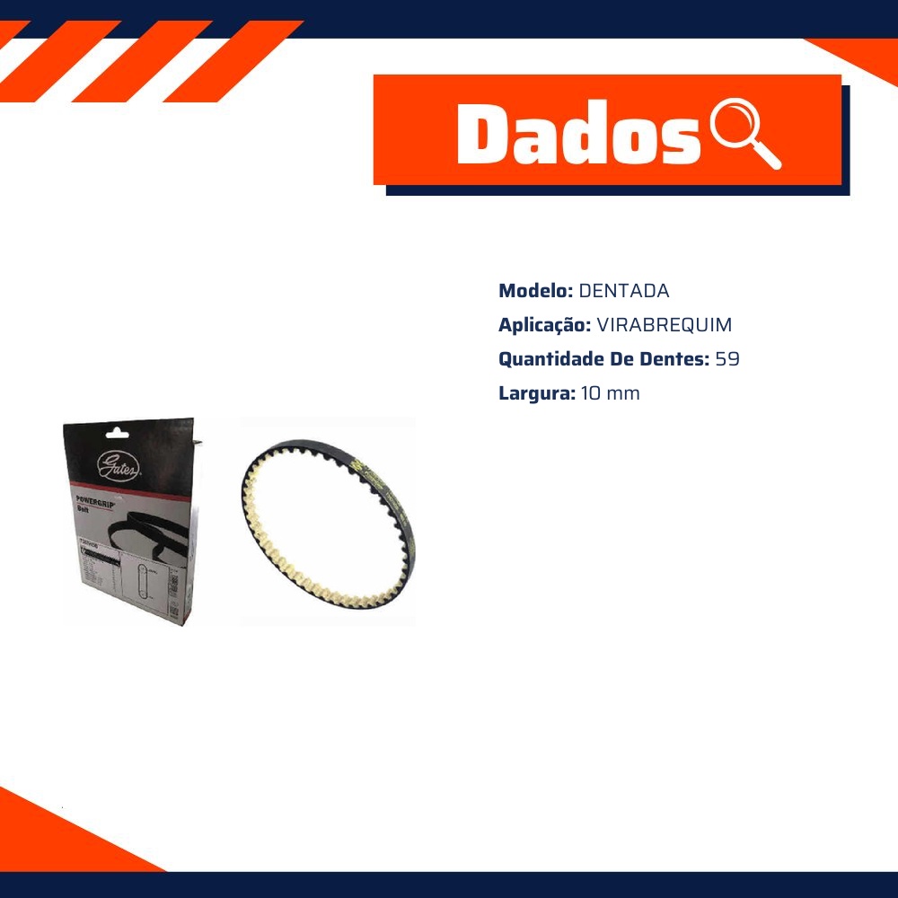 Correia Dentada Sincronizadora para Volkswagen Amarok - Gates - T358HOB
