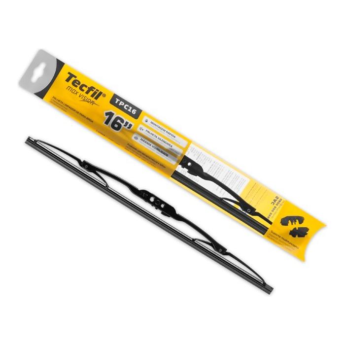 Palheta do Limpador de Para Brisa 1 Unidade - Tecfil - TPC16