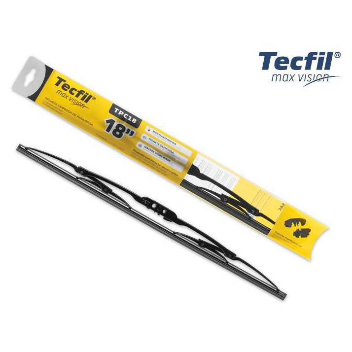 Palheta do Limpador de Para Brisa - Tecfil - TPC18