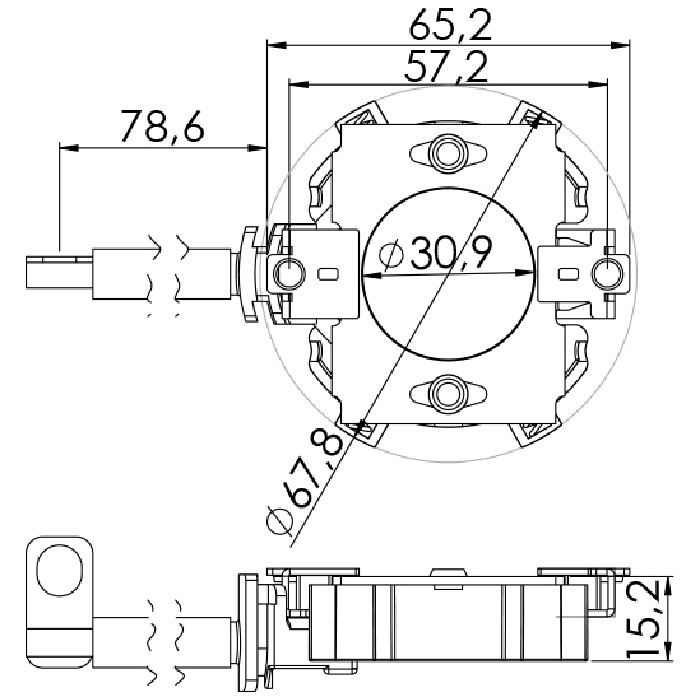 Porta Escovas para Motor de Partida com 4 Escovas - Unifap - 1.178/4