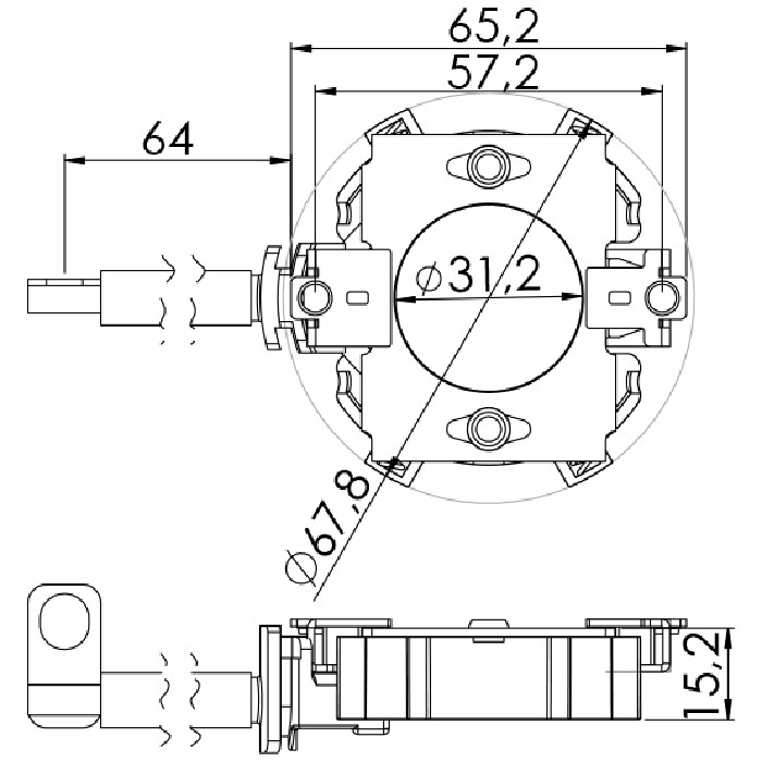 Porta Escovas para Motor de Partida com 4 Escovas - Unifap - 1.179/4