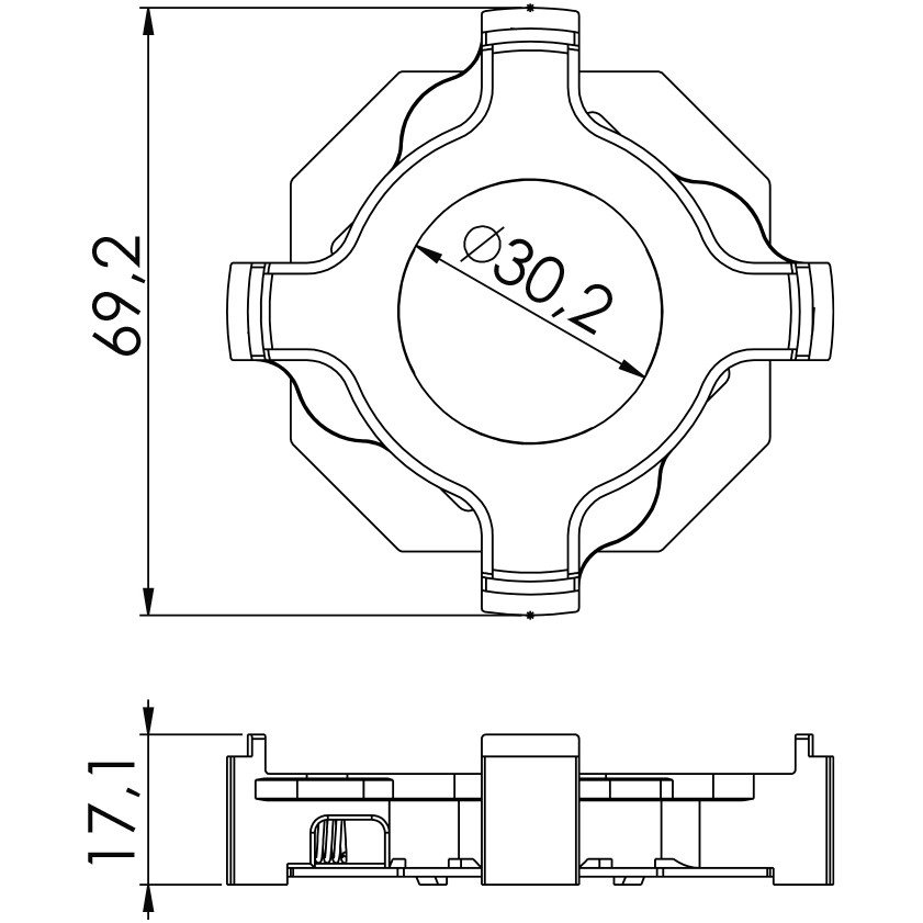 Porta Escovas para Motor de Partida com 4 Escovas - Unifap - 1.327/4
