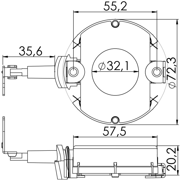 Porta Escovas para Motor de Partida com 4 Escovas - Unifap - 1.176/4