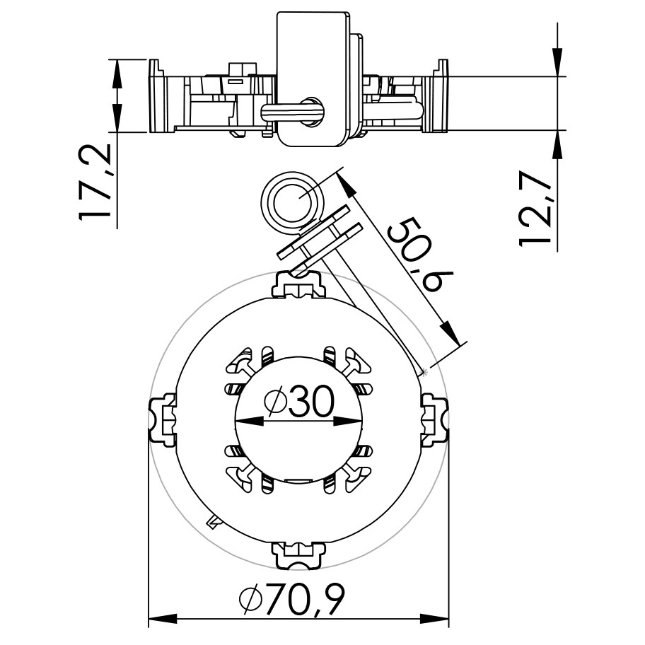 Porta Escovas para Motor de Partida com 4 Escovas - Unifap - 1.203/4