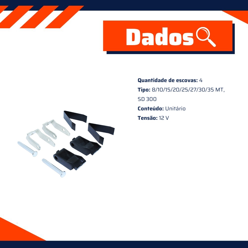 Reparo Porta Escovas para Motor de Partida - Unifap - 1.221