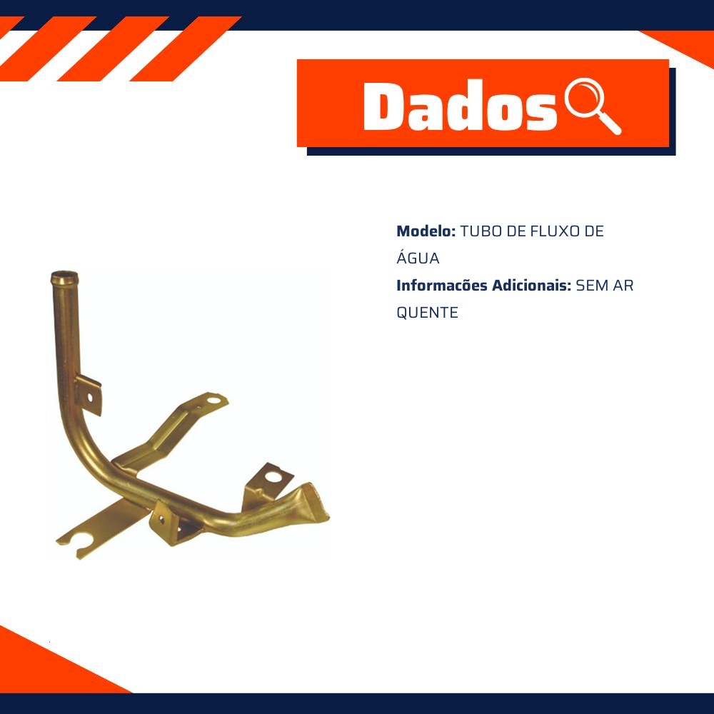 Tubo de Arrefecimento do Motor - Valclei - VC-120