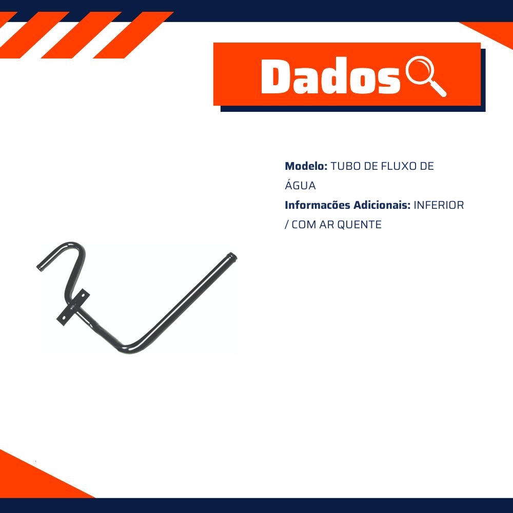 Tubo de Arrefecimento do Motor - Valclei - VC-129