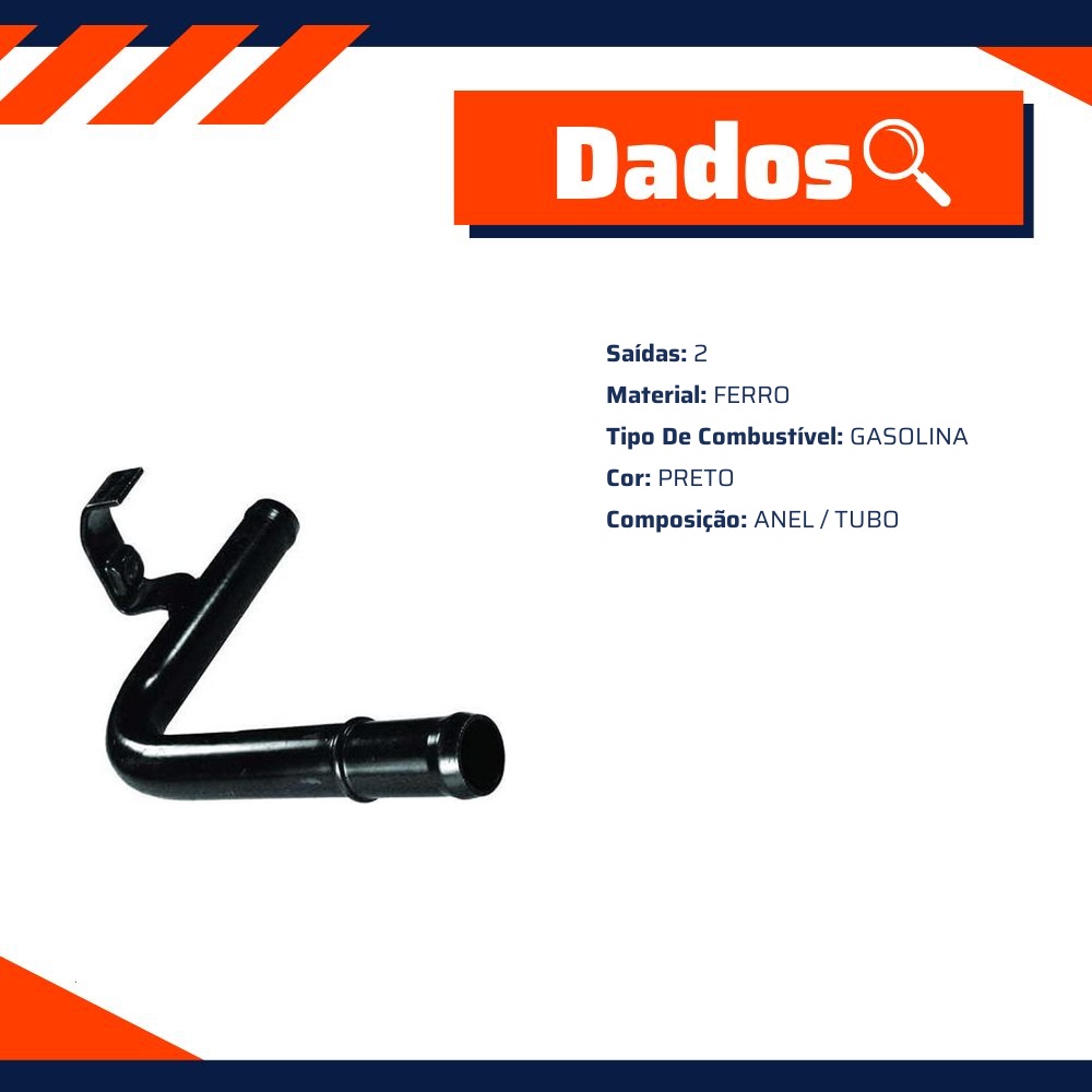 Tubo de Arrefecimento do Motor - Valclei - VC-129.A