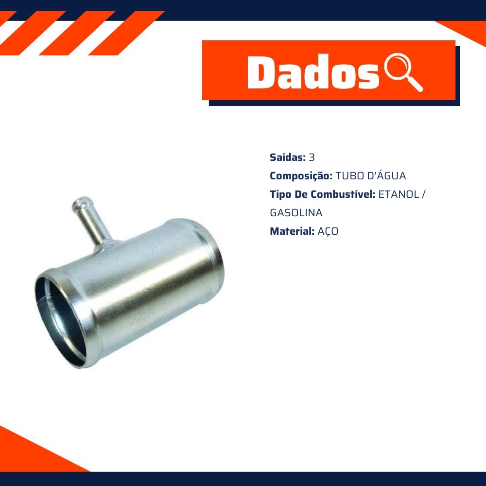 Tubo de Arrefecimento do Motor - Valclei - VC-401