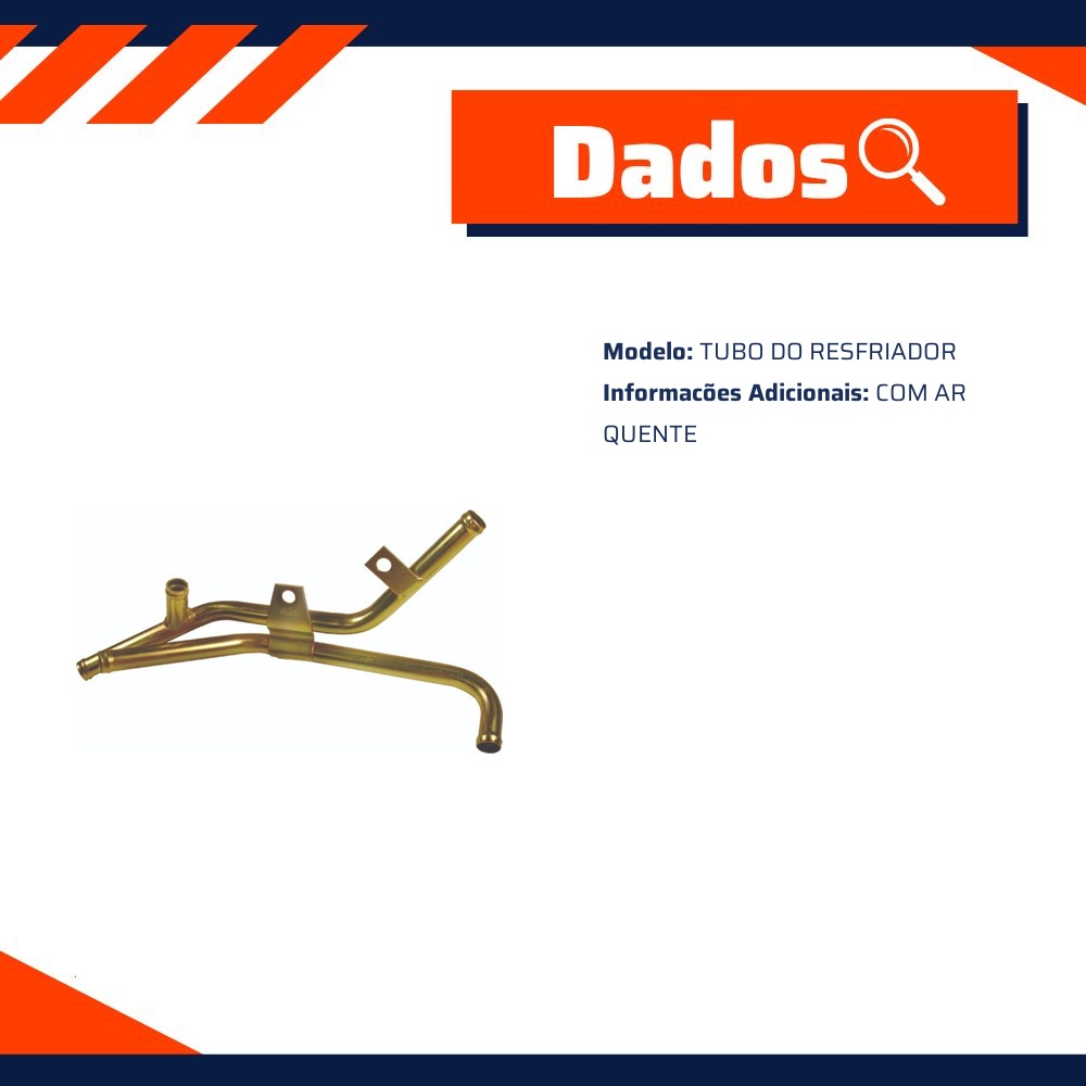 Tubo de Arrefecimento do Motor para Chevrolet Blazer e S10 - Valclei - VC-419