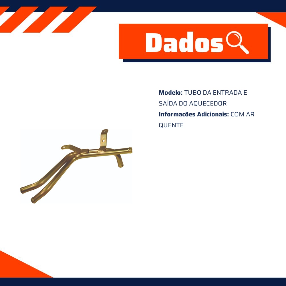 Tubo de Arrefecimento do Motor para Chevrolet Blazer e S10 - Valclei - VC-420