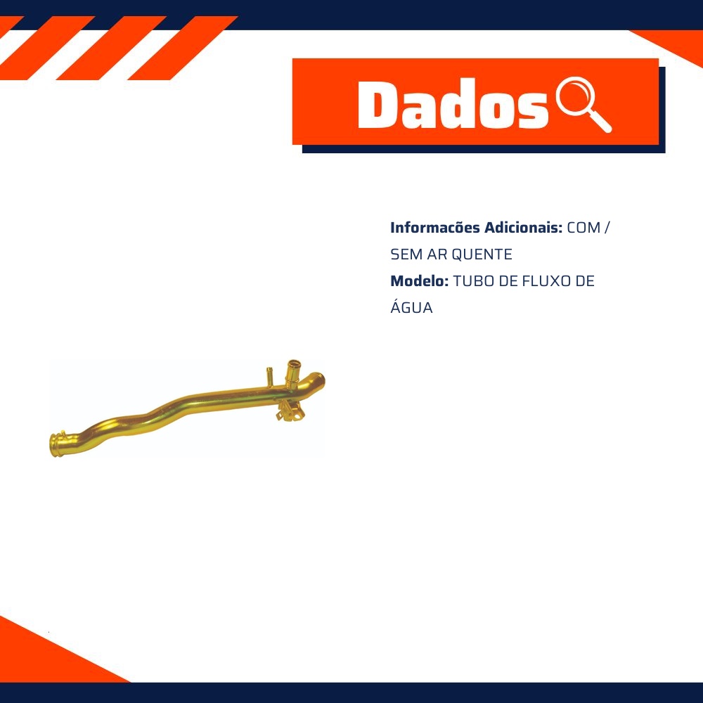 Tubo de Arrefecimento do Motor para Honda Civic - Valclei - VC-681
