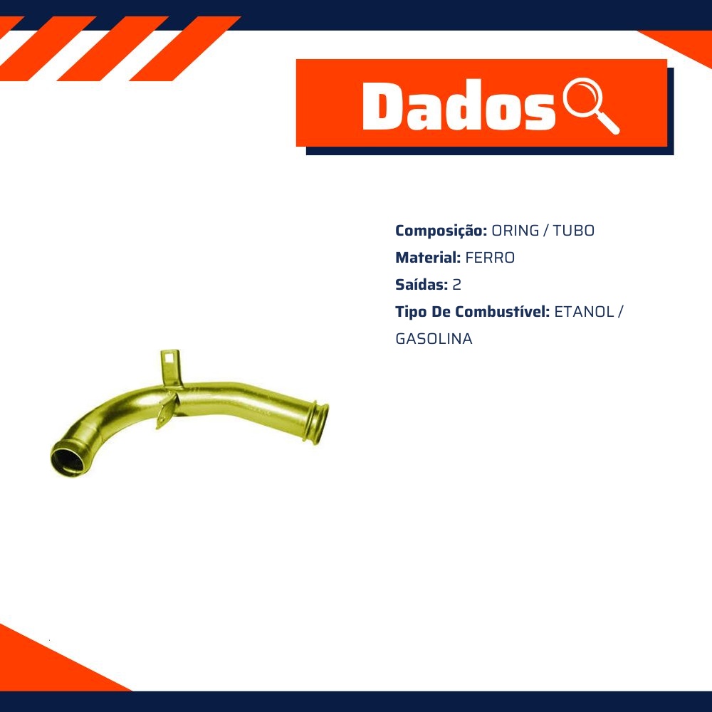 Tubo de Arrefecimento do Motor para Honda Civic - Valclei - VC-681.A