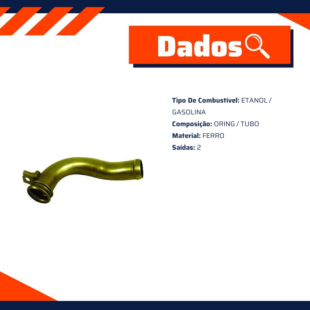 Tubo de Arrefecimento do Motor para Honda FIT - Valclei - VC-682.A
