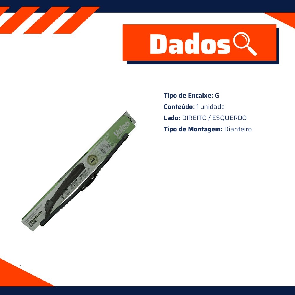 Palheta do Limpador de Para Brisa - Valeo - VF21
