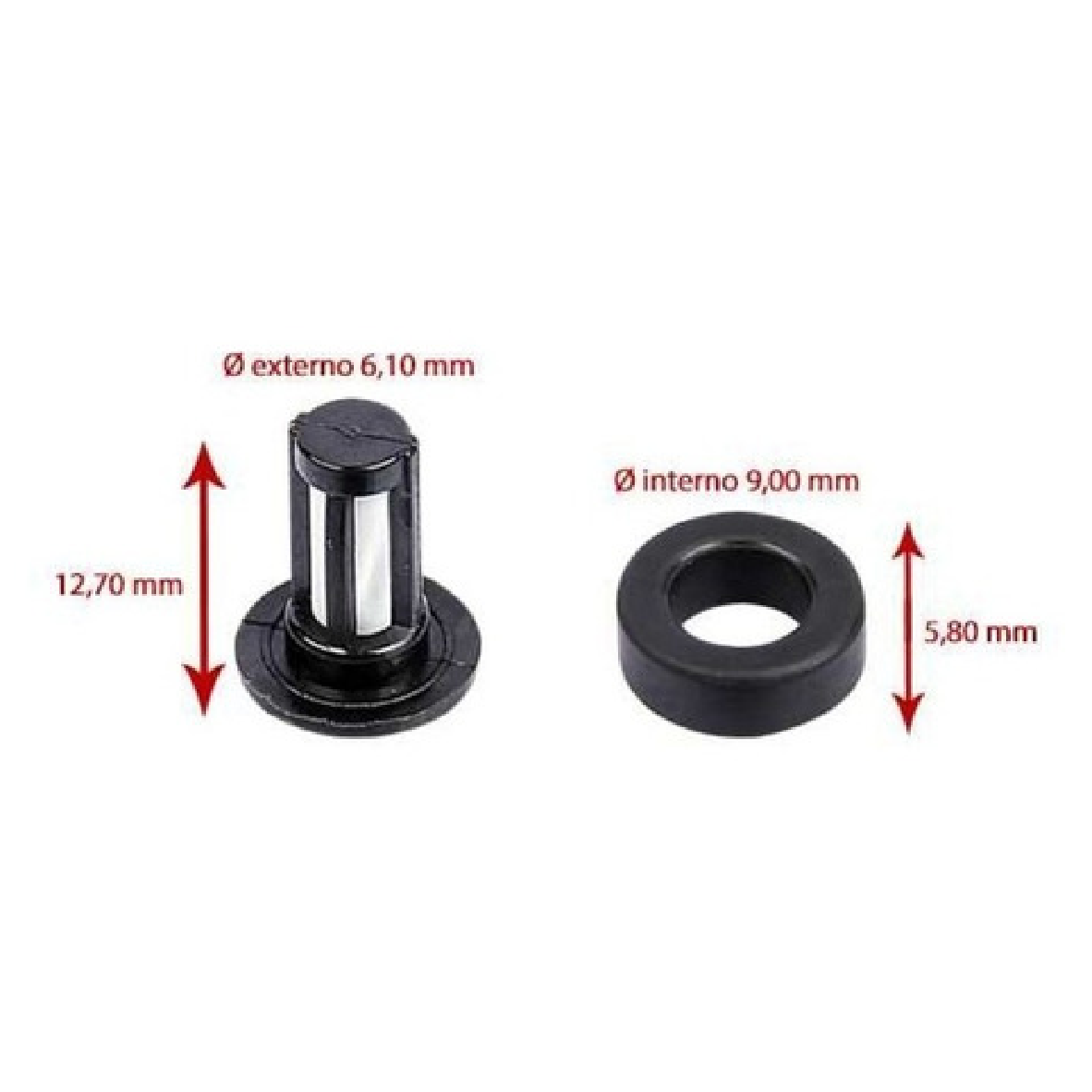 Kit de Filtros para Bico Injetor para Honda Civic - DS - 1233