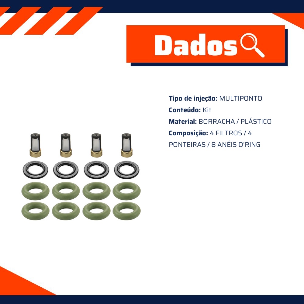 Kit de Filtros para Bico Injetor - DS - 1259