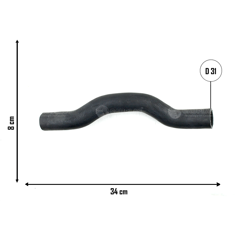 Mangueira do Radiador Inferior para Chevrolet Blazer e S10 - Cauplas - 13284