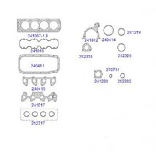 Jogo de Juntas Superior do Motor - Taranto - 244000