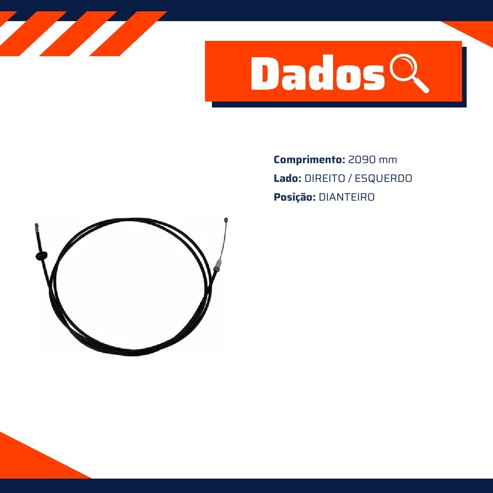 Cabo de Abertura do Capô para Toyota Corolla e Fielder - IKS - 5502