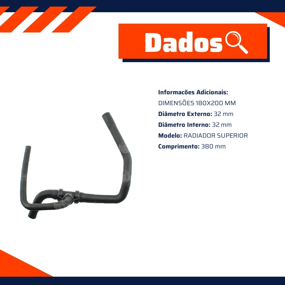Mangueira do Radiador Superior para Chevrolet Celta - Cauplas - 5588