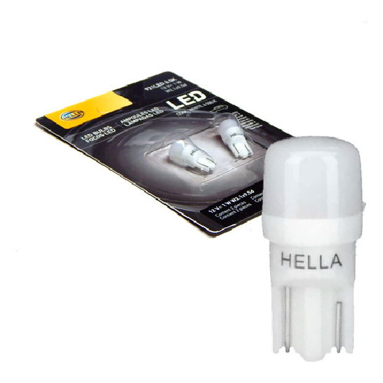 Lâmpada 12V 1W W2.1X9.5D - Hella - 921LED6.5K
