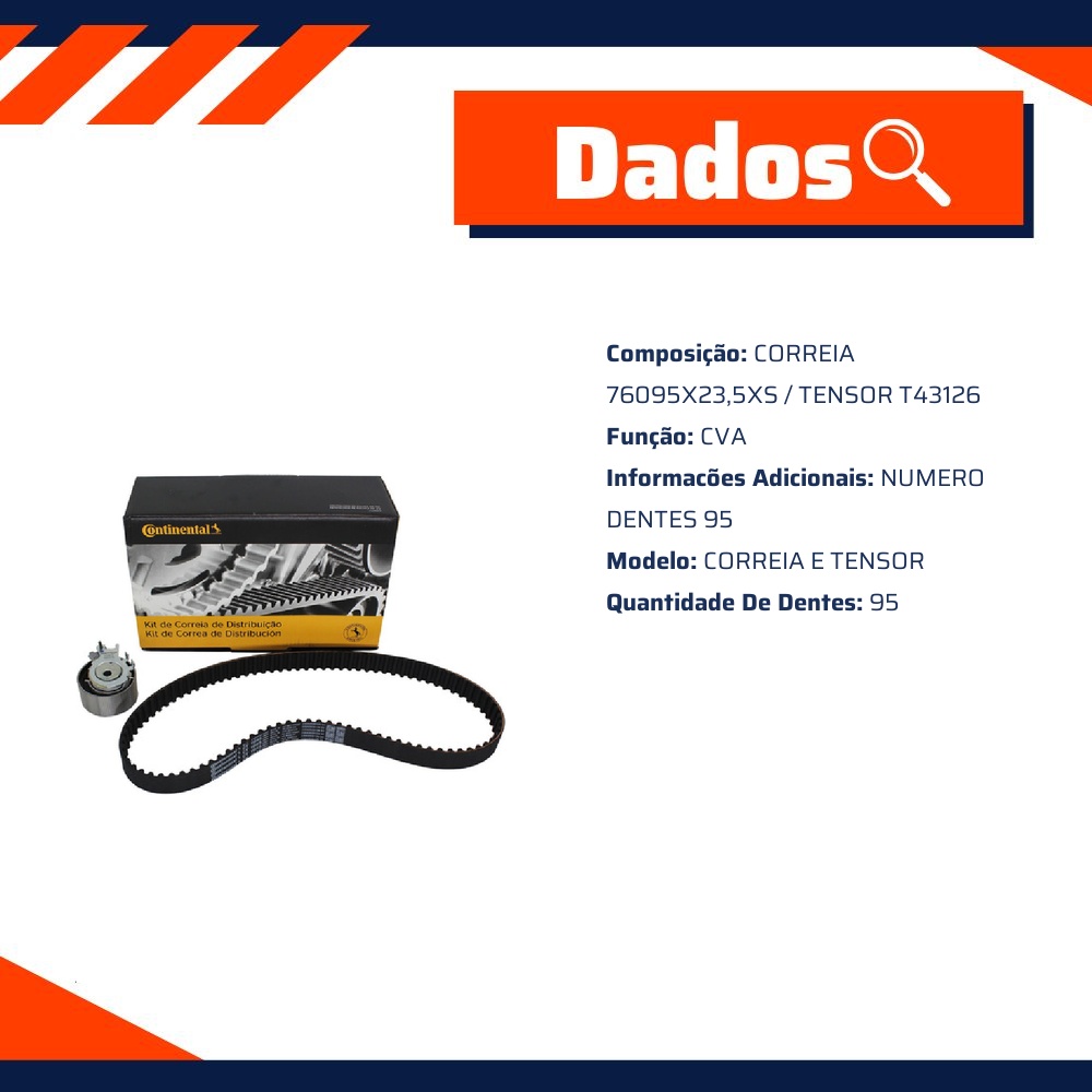 Correia Dentada Sincronizadora - Contitech - CT1045K1