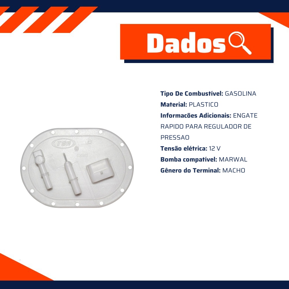 Flange da Bomba de Combustível Gasolina - TSA - T-030017